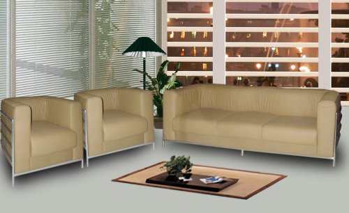 Milano Ledersofa 3 Teilig