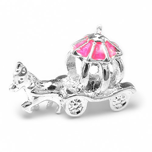 Princess Carriage Charm by Olympia Beads & Charms - Compatible for Pandora, Troll, Biagi, Chamilia Bracelets & Necklaces