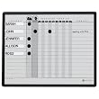 Quartet Gray DuraMax Porcelain Magnetic In/Out Personnel Board System, 36 Names, 3 x 2 Feet, Black Aluminum Frame (783G )