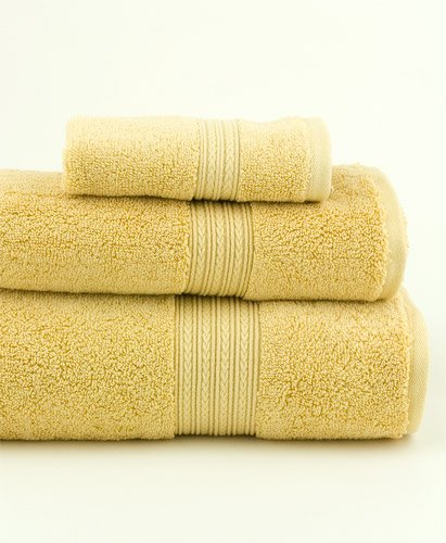 TowelSelections Pure Cotton Towels - %100 Egyptian Cotton 3-Piece Towel Set with Bath Mat, Gold