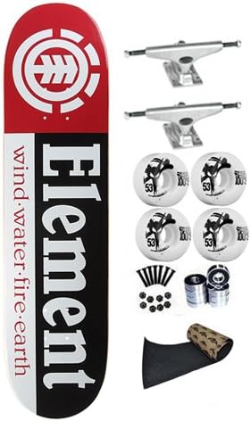 Element Section 7.75 Skateboard Deck Complete Krux Trucks Bones 100's Wheels 53mm Jessup Grip Abec 7 Bearings