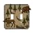 Moose and Bear Mountain Retreat Double Switchplate Cover