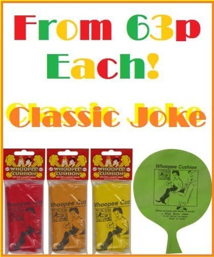 3 Whoopee Cushions/Boys Party Bag Toys Fillers Lucky Dip / 4 Assorted Colours Whoopie Whoopy Woopie Woopy by Kressies Wedding Accessories