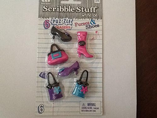 Scribble Stuff Puzzle Erasers Purses &amp;Shoes