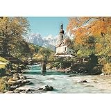PUZZLE 1000 TEILE RAMSAU KIRCHE HERBST LANDSCHAFT