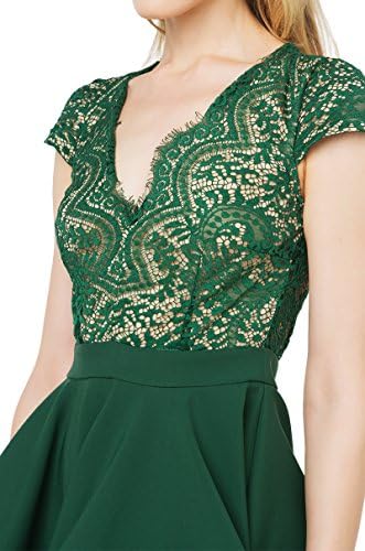 AKIRA Black Label Morning Song Skater Dress - Green in Size Small