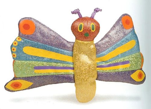 Childrens Toyshop  Toys : The World Of Eric Carle THE VERY HUNGRY CATERPILLAR - BUTTERFLY FINGER PUPPET 5" Plush