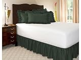 Full Poly/Cotton Solid Ruffled Bedskirt, 21 Drop