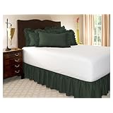 Solid Ruffled Bed Skirt with 21' Drop