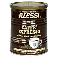 Alessi Espresso Ground Coffee, 8.8-Ounce Cans (Pack of 6)