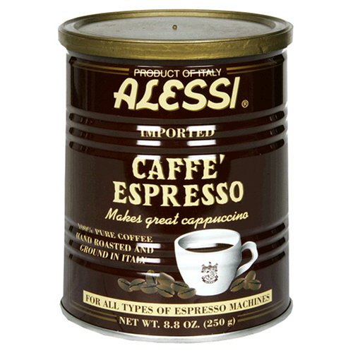 Alessi Espresso, 8.8-Ounce Cans (Pack of 6)