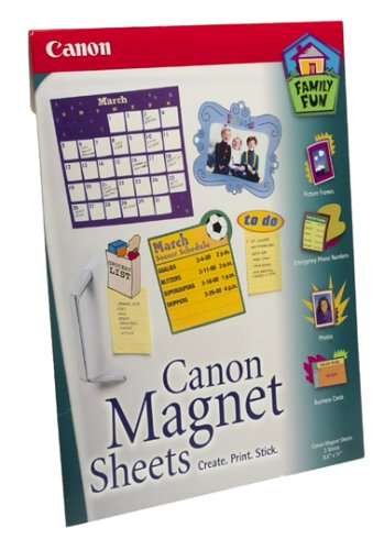 Office Product: Canon Magnet Sheets Specailty Paper 8.5 X11 3 Sheets IN A Box