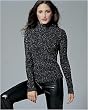 Tweed turtleneck sweater
