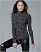 Tweed turtleneck sweater