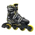 Men's Roller Derby V500 Adjustable Inline Skate - Black/Yellow (Sz 9)