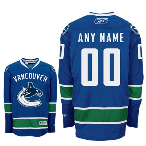 ANYNAME 00 Vancouver Canucks Reebok Premier Home NHL Hockey Jersey NHLPA Certified Custom Sewn Authentic TwillB001E2H5WE