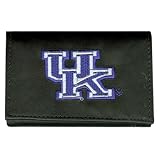Kentucky Wildcats Black Leather Trifold Wallet