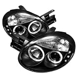 Spyder Auto Dodge Neon Black Halogen LED Projector Headlight