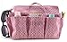Periea Handbag Organiser 13 Compartments+FREE Key Clip - Pink Hearts - Lucy