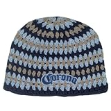 Corona Beer Blue Tones Crochet Beanie Hat