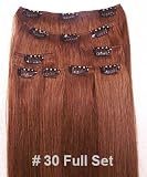 Hair Collection 16 #30 Medium Auburn Italian Remy Human Hair Clip on Extensions 51M0B3G1G3L. SL160 Hair Collection 16 #30 Medium Auburn Italian Remy Human Hair Clip on Extensions