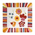 Melina's Garden Square Salad Plates Set of 4