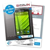 atFoliX FX-Clear Displayschutzfolie für Blackberry Torch 9860 (2-er Pack) - Displayschutz kristallklar! Höchste Qualität - Made in Germany!