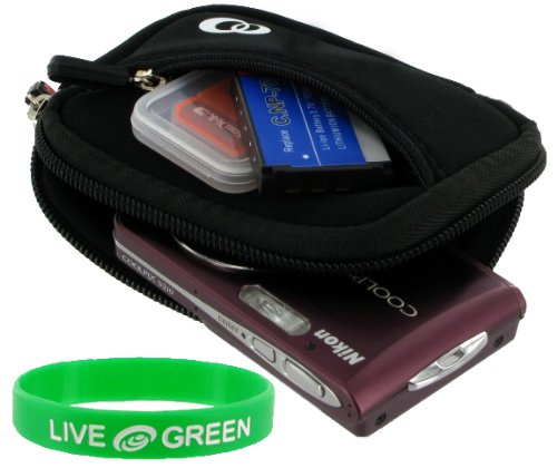 Neoprene Sleeve Carrying (Super Black) Case for Canon PowerShot SD4000IS Digital Camera Silver