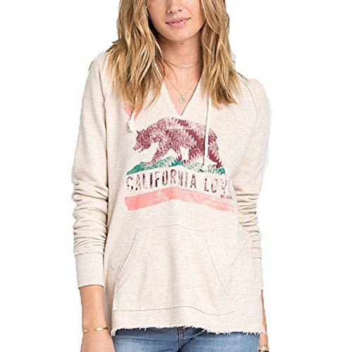 ビラボン アウター パーカ＆スウェット Billabong Women's Days Off Hoodie Oatmeal He [並行輸入品]
