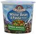 Dr. McDougall's Right Foods Vegan White Bean & Pasta Soup, Light Sodium, 1.8-Ounce Cups (Pack of 6)
