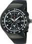 Seiko Men's SNAD63 Alarm Chronograph  Black Ion Finish Urethane Strap Watch