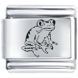 Laser Frog Animal Italian Charm Bracelet