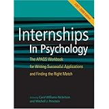 internship in psychology 2007 2008 the apags workbook for writing successful applications and finding the right