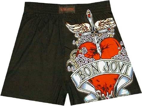 Bon Jovi Logo / Tattoo boxer shorts for men - Buy Bon Jovi Logo / Tattoo
