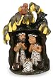 Ceramic nativity scene, 'Tropical Christmas Ceramic nativity scene, 'Tropical Christmas