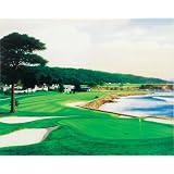 Golf Gifts and Gallery Pebble Beach #18 Unframed Canvas Art by
