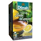 Dilmah Herbal Naturally Zesty Lemon, 2.87-Ounce Boxes (Pack of 6)
