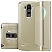 LG G4 Stylus G Stylo Case Cover+Touch-U Holder , NILLKIN Sparkle Window View Sleep / Wake PU Leather Flip Cover Case for LG G4 Stylus G Stylo (Not for LG G4) , with original Nillkin retail box (Golden)
