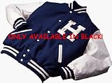 Varsity Wool with Leather Sleeves Jacket From Holloway Sportswear - TALL Sizes (Large and X-Large)