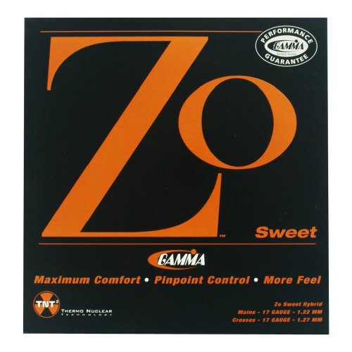 Gamma Zo Sweet 17G Tennis String, (M) White/(X) Yellow