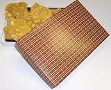 Gourmet Food : Scott's Cakes 1 lb. Cashew Brittle in a Christmas Plaid Box