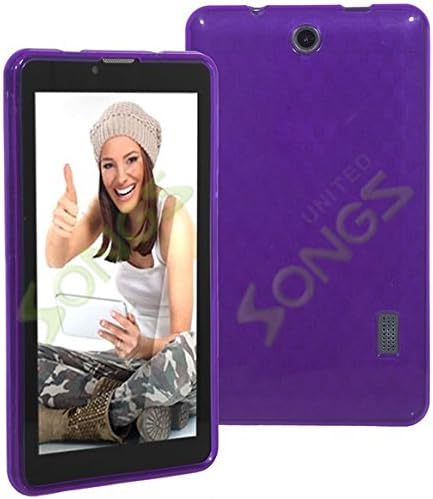 SKY 7.0W Devices Platinum Series Ultra-thin Light TPU Rubber Gel Case Soft Cover (Purple)