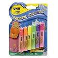 Uhu 38990 - Textil Colors Glitter (Tuben, 6 x 7 ml)
