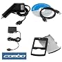 Solid Black Rubberized Snap-On Hard Crystal Cover Case + Rapid Car Charger + Home Travel Charger + USB Data Cable for AT&T Samsung A767 Propel Cell Phone