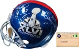 Victor Cruz "SB XLVI Champs" Autographed New York Giants Replica Helmet