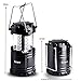 LED Camping Lantern,Portable Bright 30 LED Camping Light Flashlights,Collapsible Design,Water Resistant,Light Weight,Rugged Construction for Home & Outdoor and Emergency Use:Most Compact Suitable for Hiking,Camping,Hurricanes,Outdoor adventures,Outages (Black)
