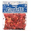 14g  Red Heart table confetti - Fabulous Red Sparkle heart wedding party table confetti