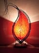 Asiatische Tischleuchten Kathmandu Red G (LA12-75/RO/G), Tischlampen, Designer Deko Licht, Bali Accessoires