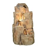Alpine GIL118 Short Flowing Fiberglass Fountain With Light
