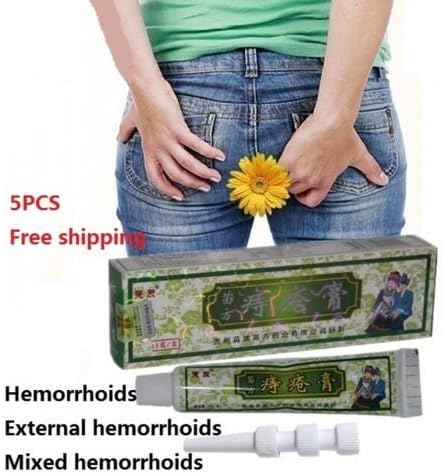 5PCS Hemorrhoids External hemorrhoids Mixed hemorrhoids Treatment Cream